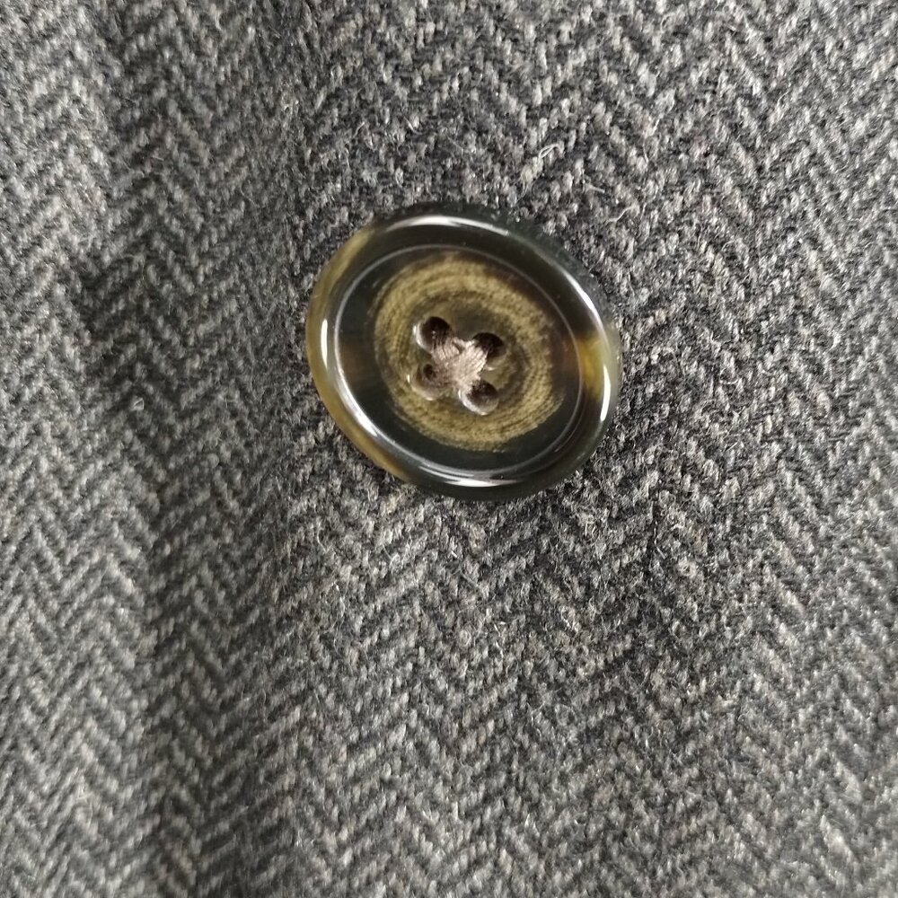 Lauren Ralph Lauren Lined Herringbone pattern Wool Blend Coat Size 46R - Picture 8 of 16